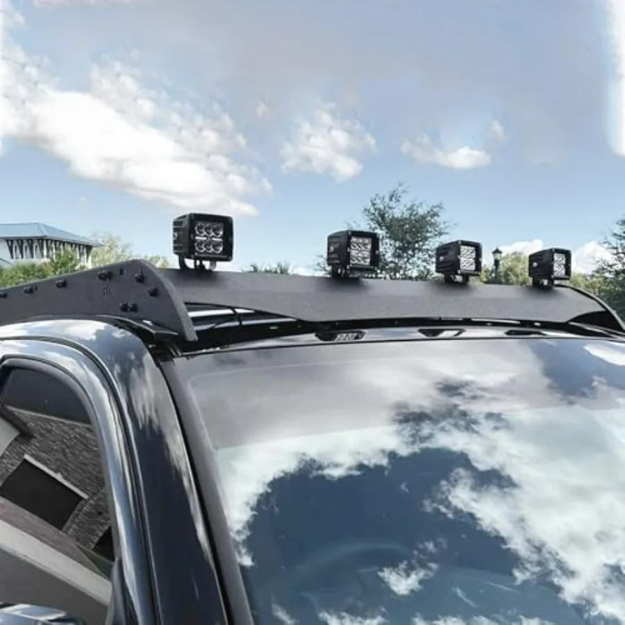 حامل أمتعة سلة البضائع رف السقف العلوي لـ 20052023 نماذج Tacoma 2nd Gen 3rd Gen Double Cab مع متكامل 4x18W LED L #5