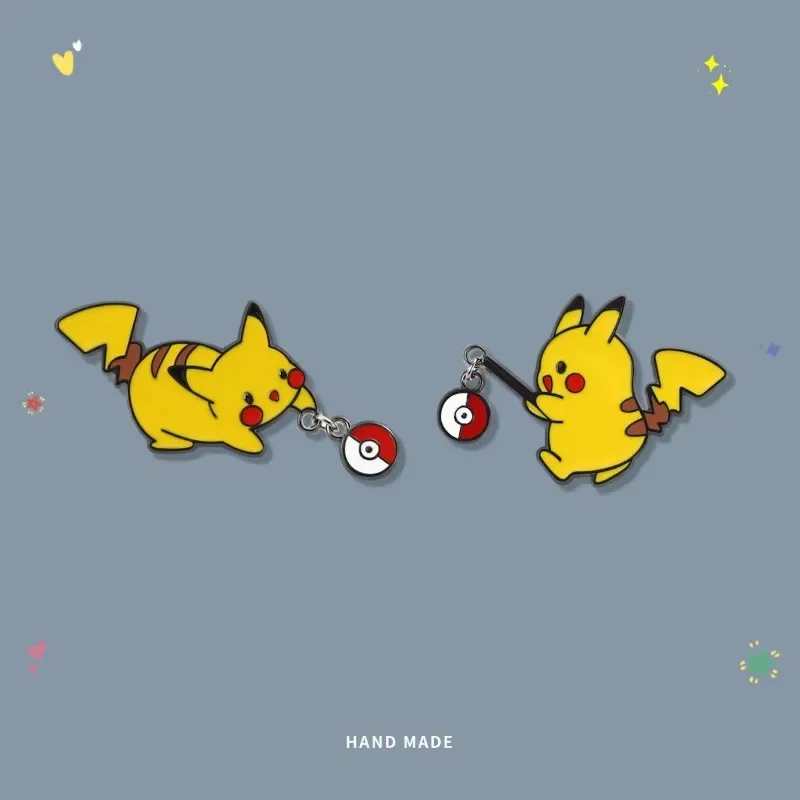 

Новая брошь с изображением Покемона Пикачу, аксессуары, сумки, украшения, персонаж мультфильма аниме, производственная периферия, булавки, подарки на день рождения