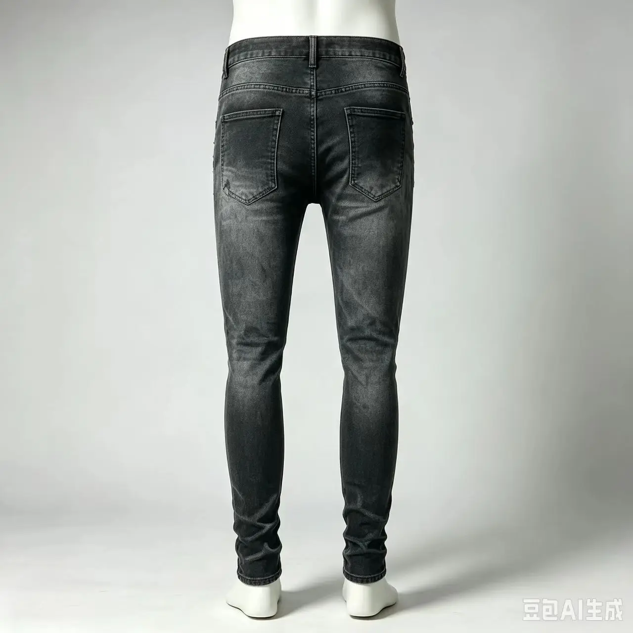 Designer High Street Fashion Men's Stretch Slimming Jeans Retro Black Hole Green Patch Splicing Hip Hop Brand Pants