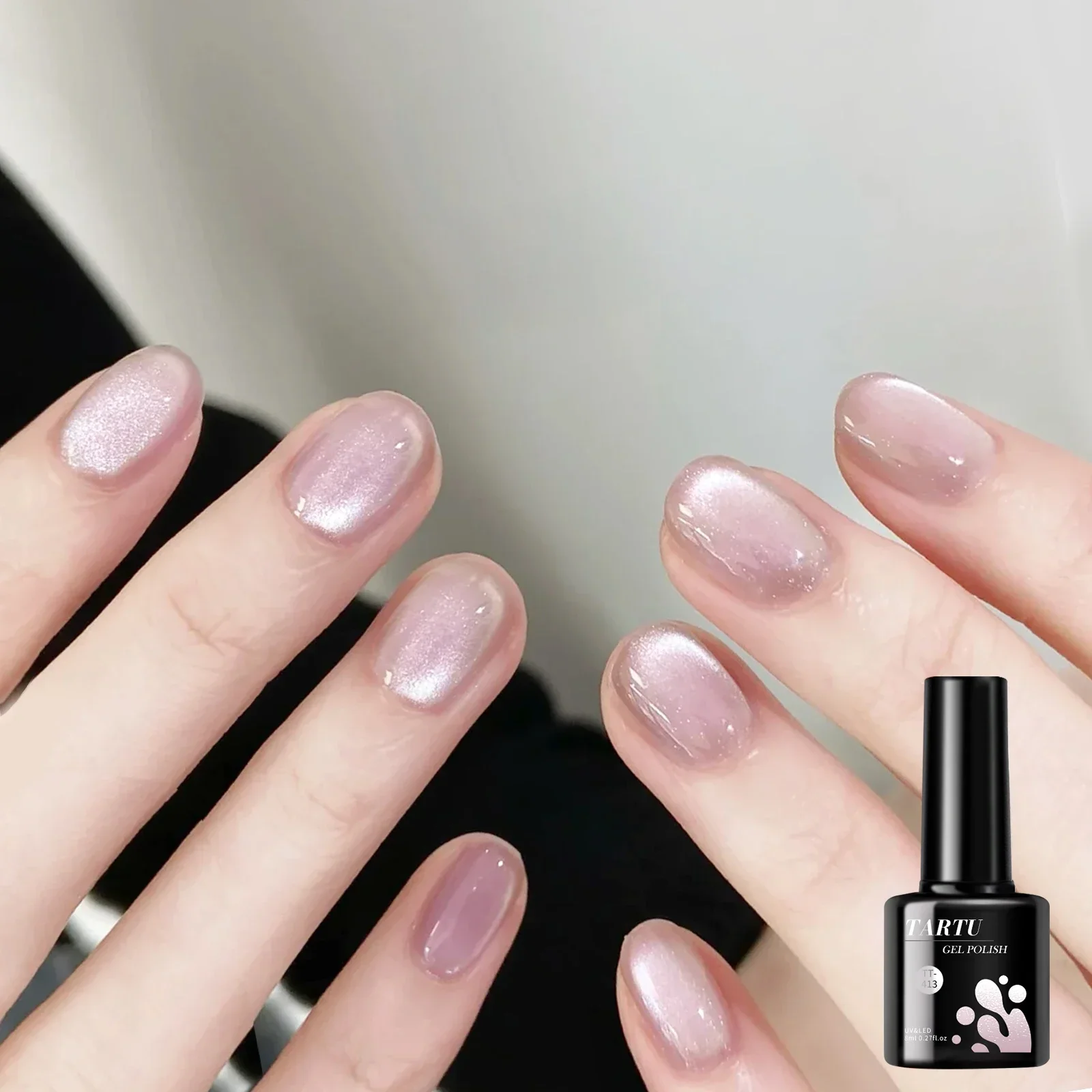 8ML Magnetic Cat Eye Gel Nail Polish Crystal Glassy Romantic Soak Off UV LED Gel Moonlight for Holiday DIY Art Party Birthday