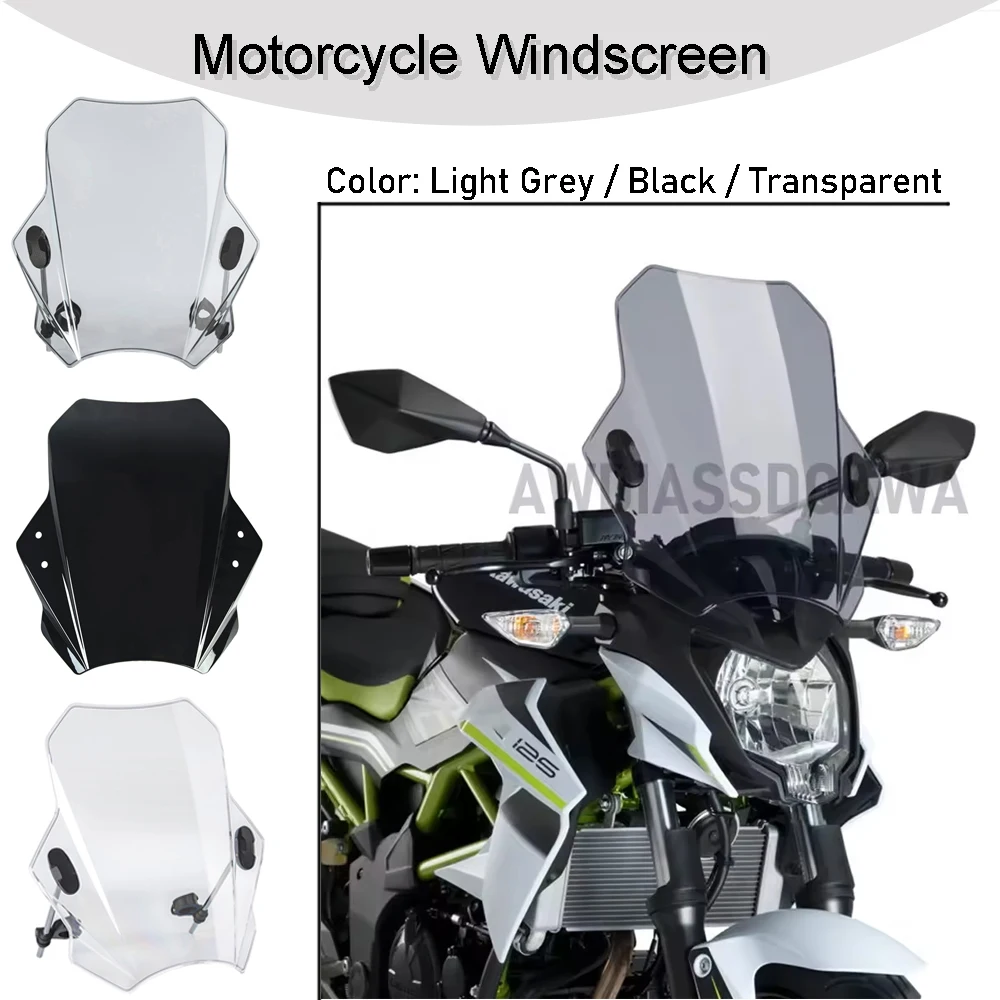 

Для Z125 Z250SL Z300 W650 W800 Z1000 Z1000R мотоциклы чехлы на лобовое стекло мотоцикла регулируемое лобовое стекло