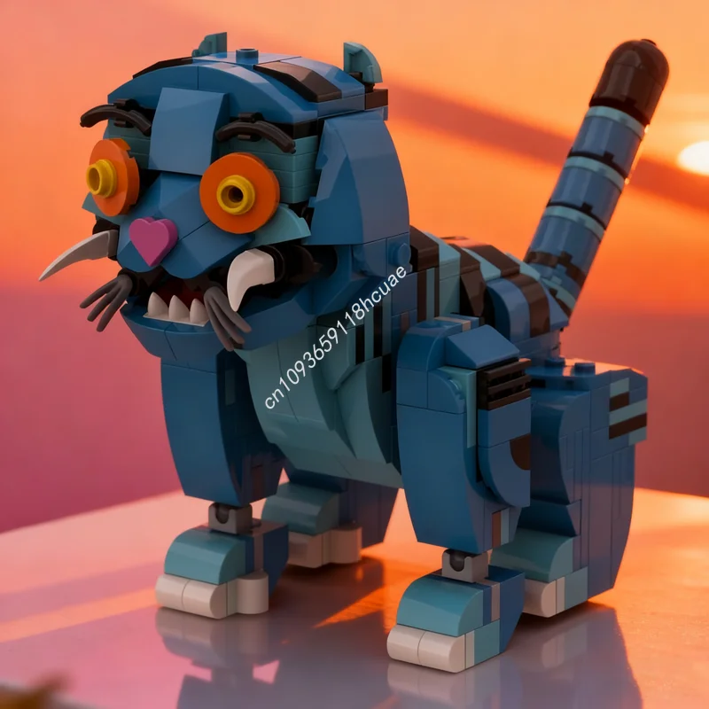 

413 шт. MOC Derpy The Tiger Kpop Demon Hunters Модель Строительные блоки Сборка Рождественский подарок Креативная идея игрушки Дети