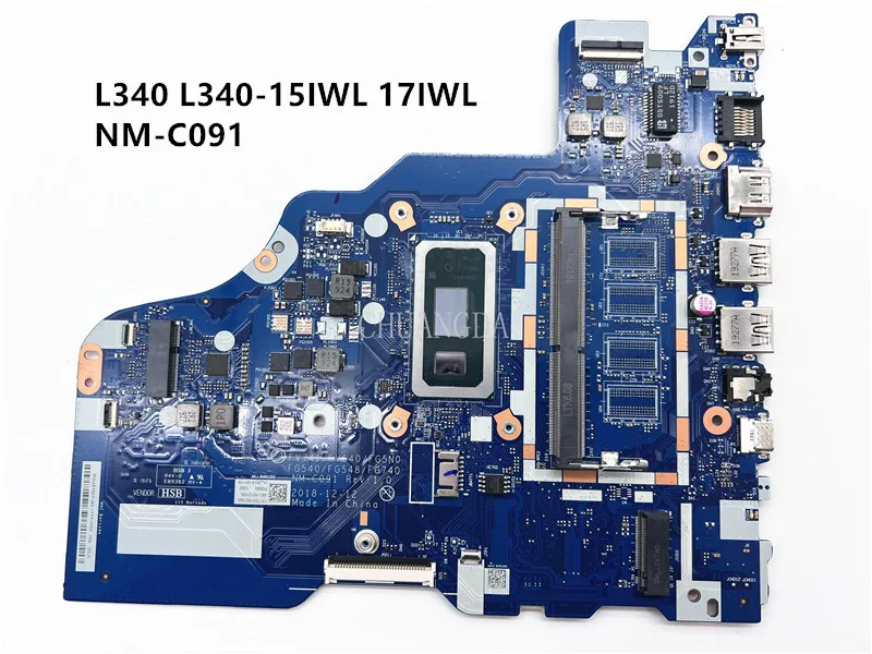 

NM-C091 For Lenovo Ideapad L340-15IWL/17IWL Laptop Motherboard CPU:I3-8145U UAM DDR4 FRU: 5B20S42908 5B20S41686 5B20S41685