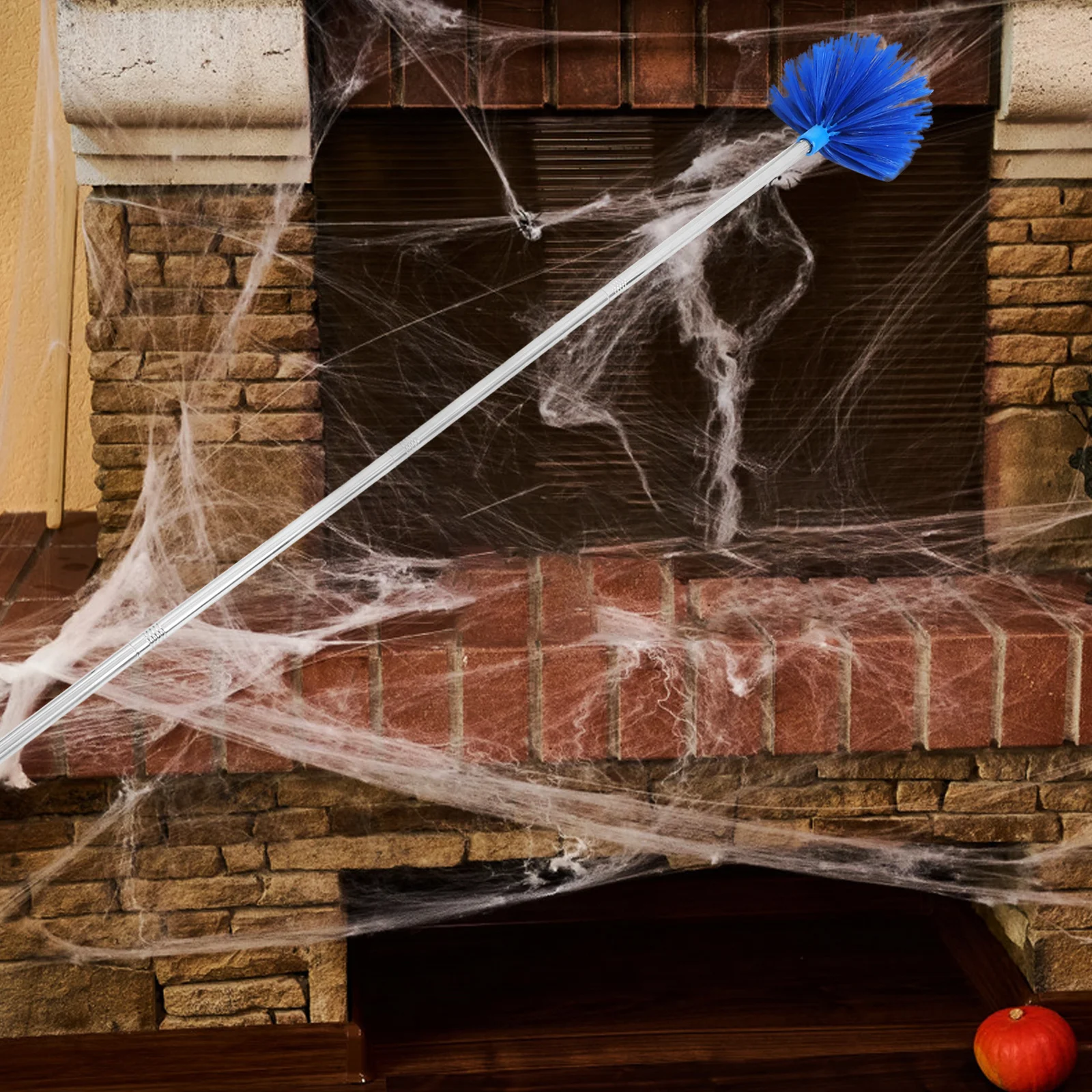 

Spider Web Duster Adjustable Extension Pole Lightweight For High Ceilings Fans Indoor Outdoor Cleaning Cobweb