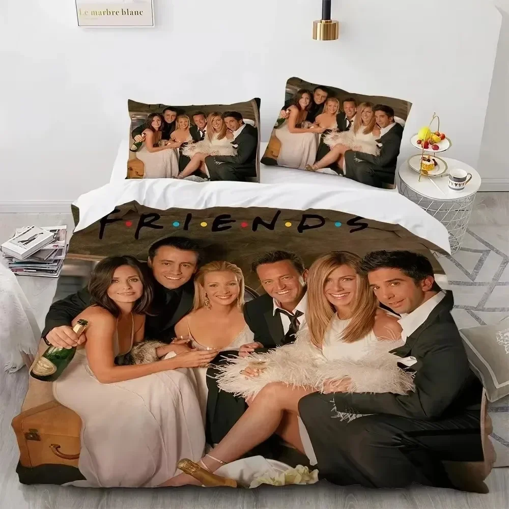 New 3D Print Friends TV Show 3D Duvet Cover Bedding Set Comforter Linen Pillowcases Home Decor Single Double Twin King Queen