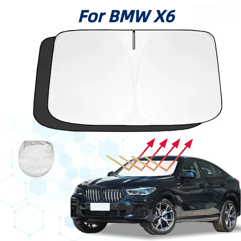 

For BMW X6 G06 F16 E72 E71 Windshield Sun Shade Sunshade Sun Visor Protector Foldable Blocks UV Rays Keep Your Car Cooler