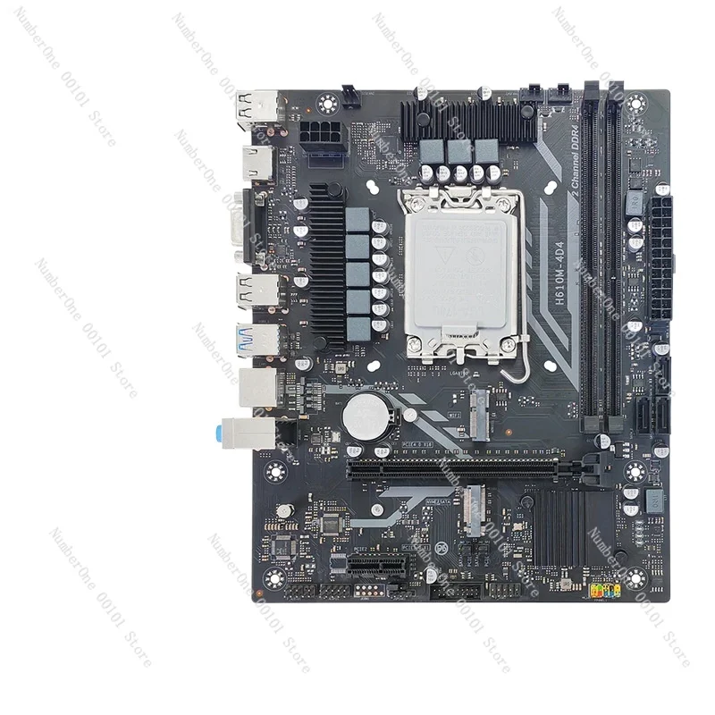 

Brand new H610M desktop computer motherboard DDR4 memory LGA-1700 socket supports 12th/13th generation processors