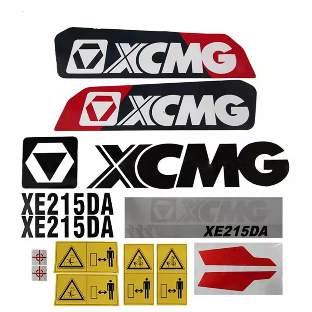 For XCMG Spare Parts XE215 60 65 75 80 135 155 225 305 335DA/DK Warning XCMG Stickers Decals Vehicle Excavation Labels Stickers