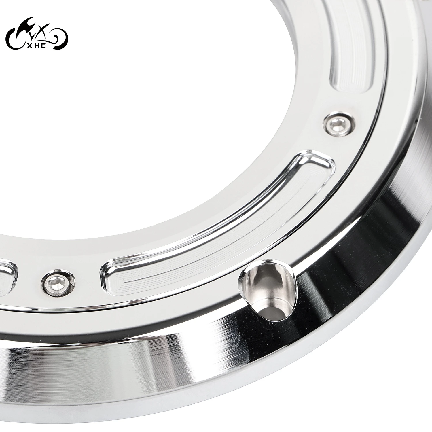 الكروم واضح CNC محرك دراجة نارية ديربي توقيت الموقت يغطي ل هارلي دينا التراث سوفتيل بجولة الطريق إلكترا الإنزلاق الملك