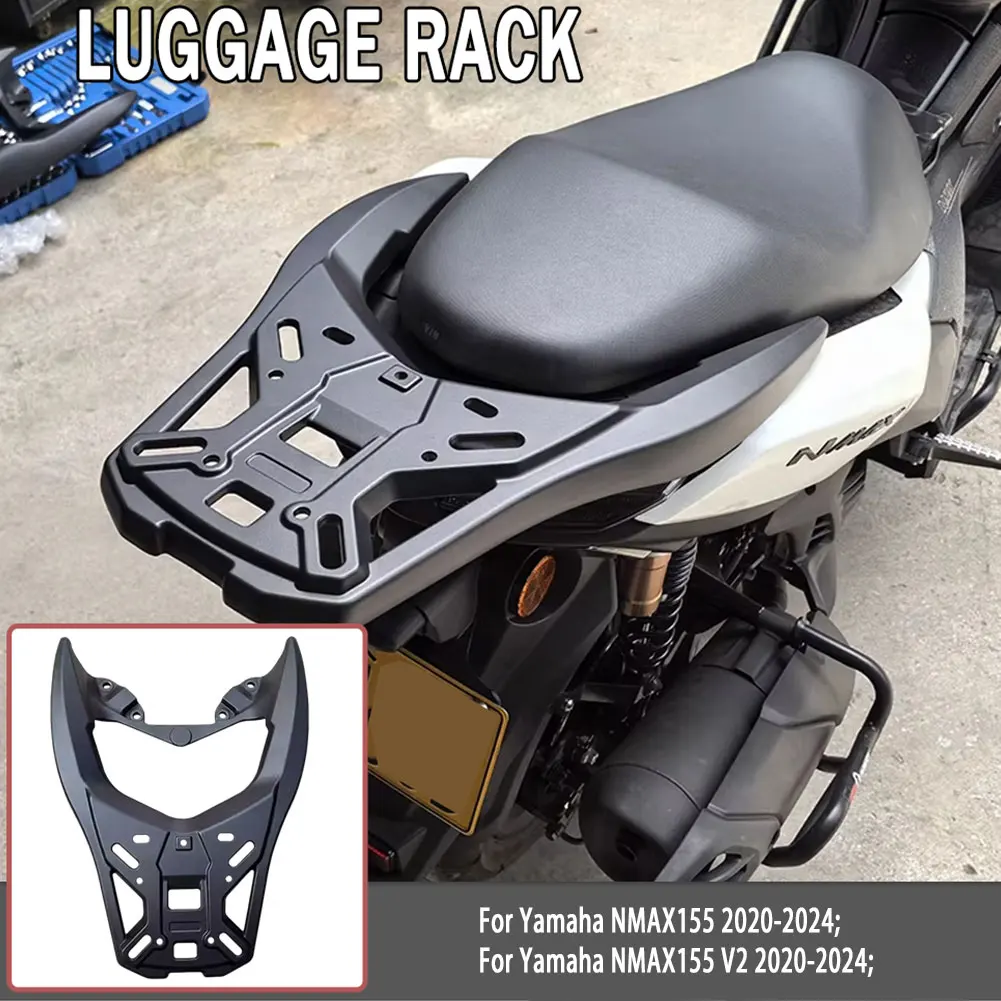 For Yamaha NMAX155 NMAX155 V2 2020 2021 2022 2023 2024 Motorcycle Rear Luggage Durable Enlargement Cargo Storage Box Support