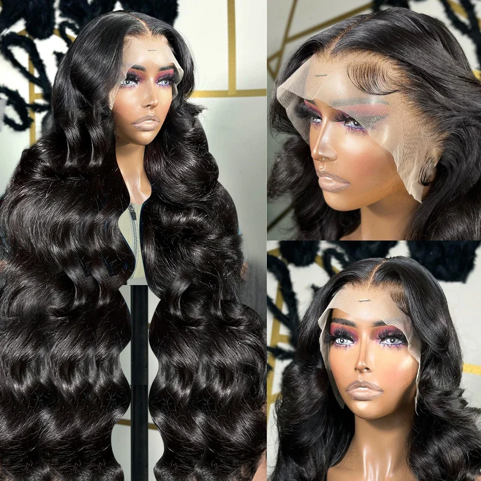 Rosabeauty 13x6 HD Body Wave Lace Front Human Hair Wigs 5x5 Glueless Wig Brazilian Water Wave 13x4 Lace Frontal Wig For Women