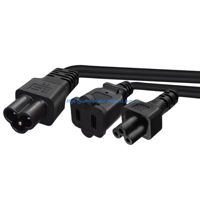 U2JE Practical Male to C5+1 Female Power Transfer Cable Connectors Cable Plastic Texture Suitable for Office Home
