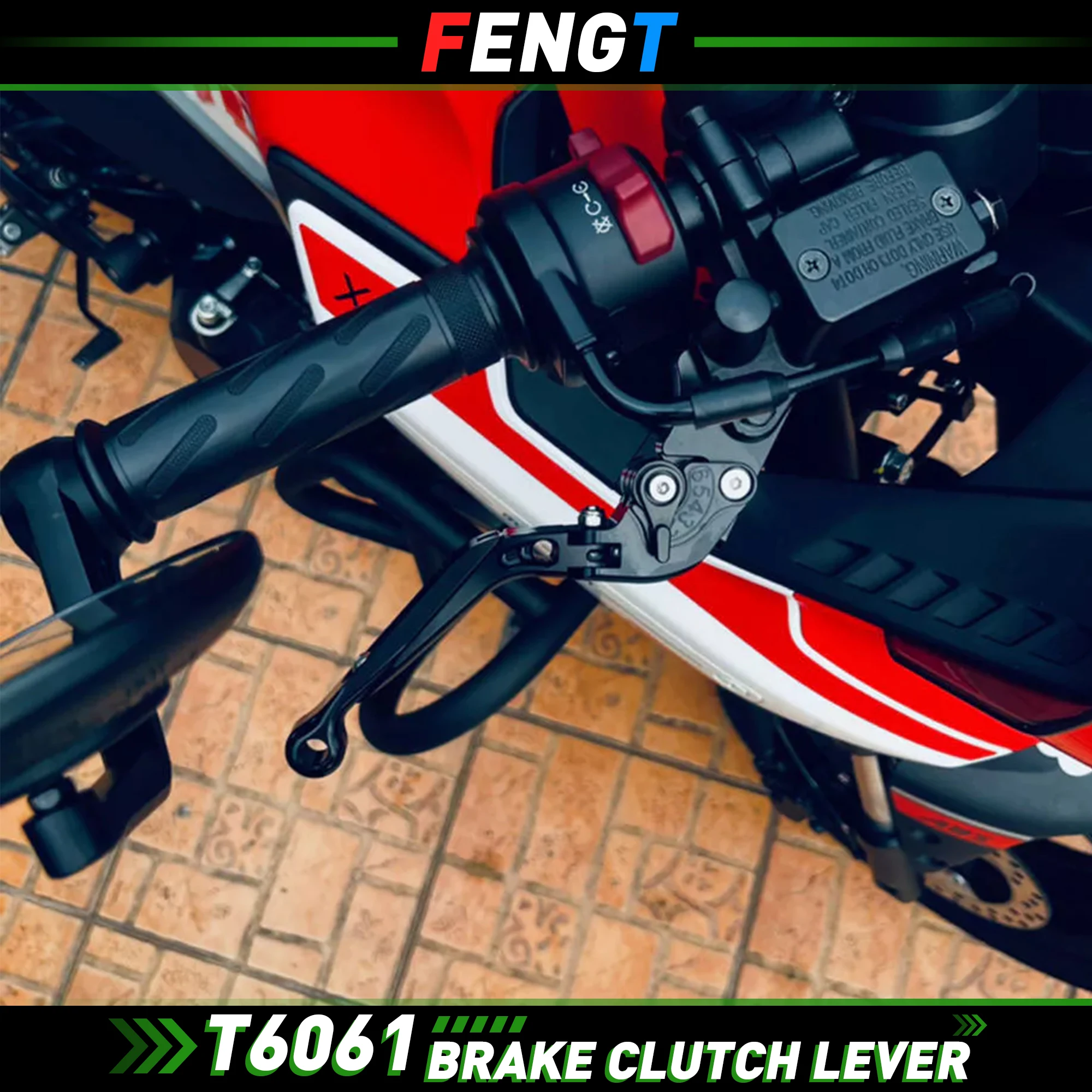 لياماها YZF R15M / R15 V4 2022-2025 R15 M دراجة نارية الفرامل رافعة مخلب رافعة مجموعة قابل للتعديل للطي مقبض عتلات الحرس #6