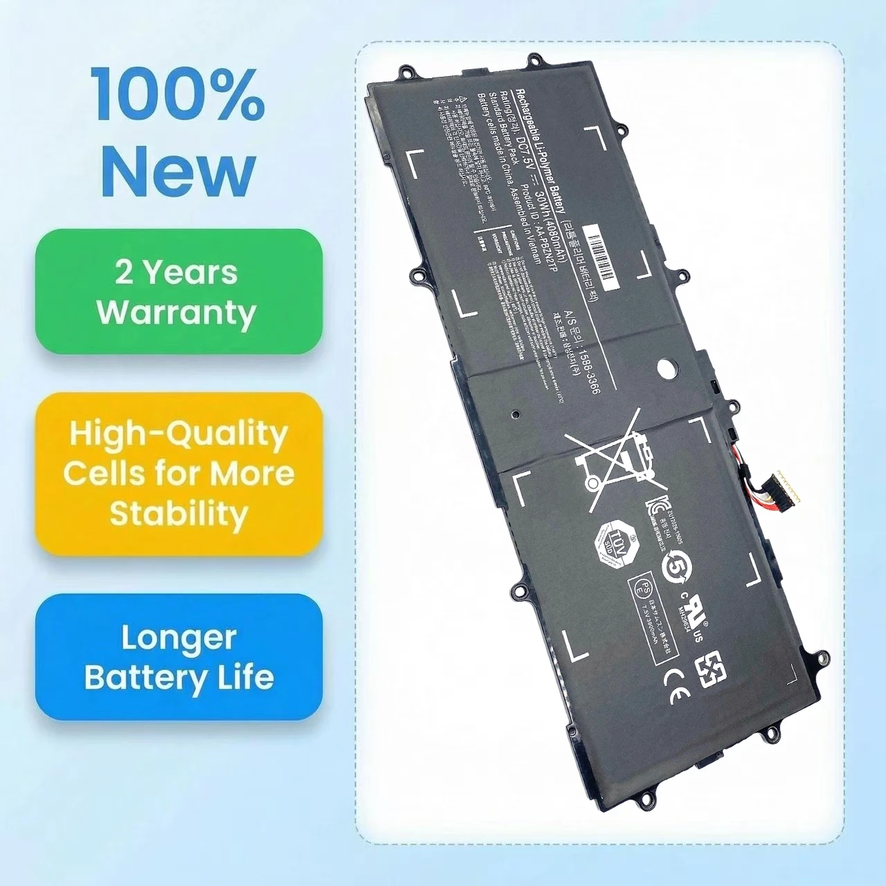 New AA-PBZN2TP Laptop Battery For Samsung ATIV Tab 5 11.6