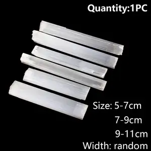 Natürliche weiße Selenitputzstangen, unregelmäßige Reiki -Mineralspezye 12 Hauptverkaufsanhänger Selenit - №4