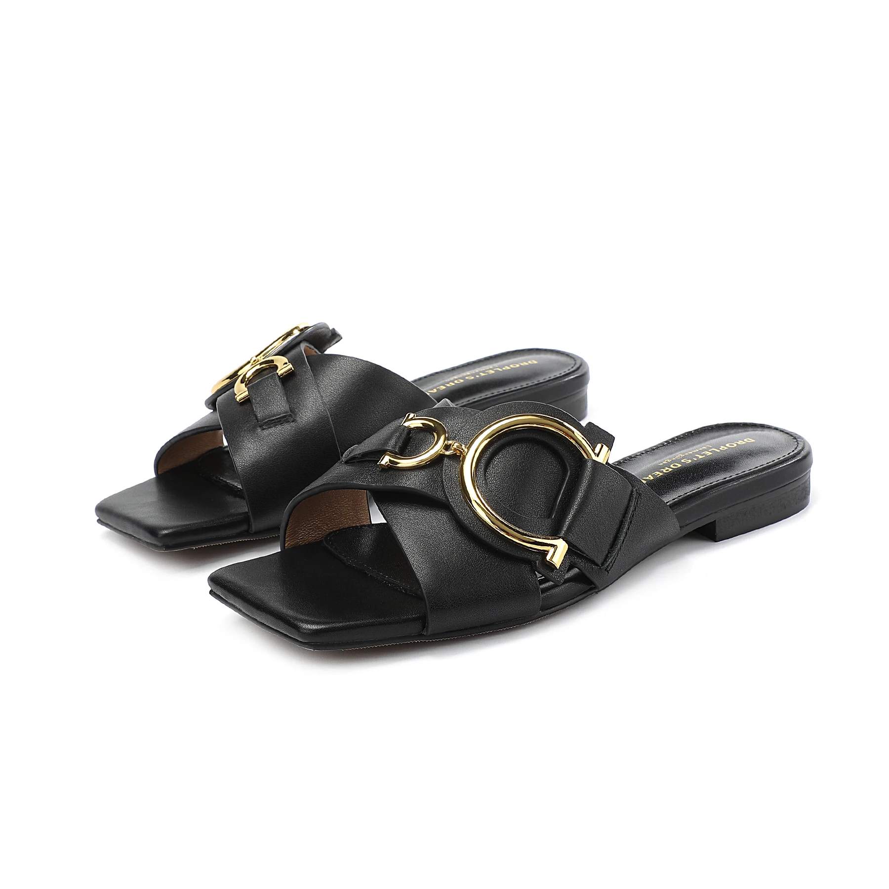 Pantoufles Astronomiques Plates pour Femme, Chaussures d\'Extérieur, de Plage, de ix, de Mariage, à la Mode, Grande Taille 34-44, Été 2023