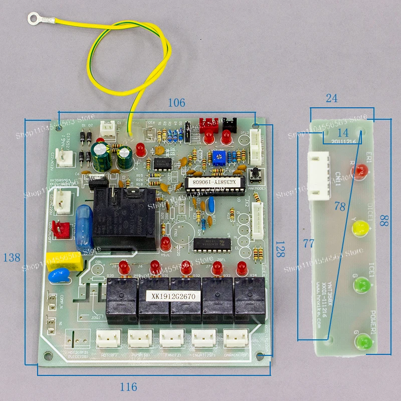 

Универсальная плата управления льдогенератором — сменная компьютерная материнская плата для коммерческих брендов льдогенераторов