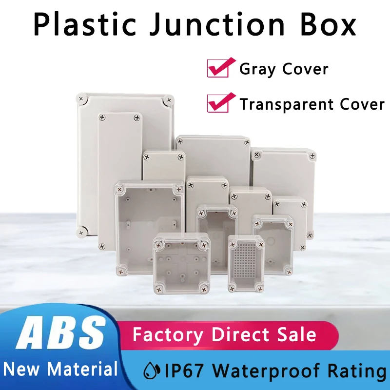 

AG Series ABS Plastic Junction Box Waterproof Electronic Case IP67 Instrument Wire Housing Outdoor Project Enclosure