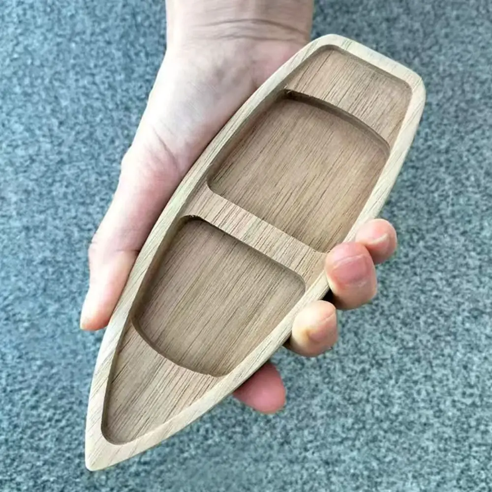 

Ocean Landscape Wooden Boat Model Mini Canoe Handcrafts Fishing Boat Decor Miniatures Vintage Decor Boat Model Ornaments