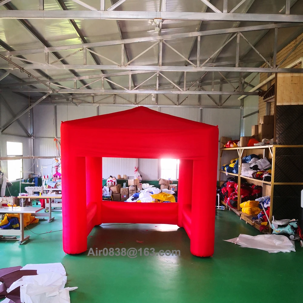 Barraca exterior portátil do quiosque para o evento do partido, loja inflável do deleite do carnaval, suporte da concessão, cabine do alimento do divertimento, 3x3m