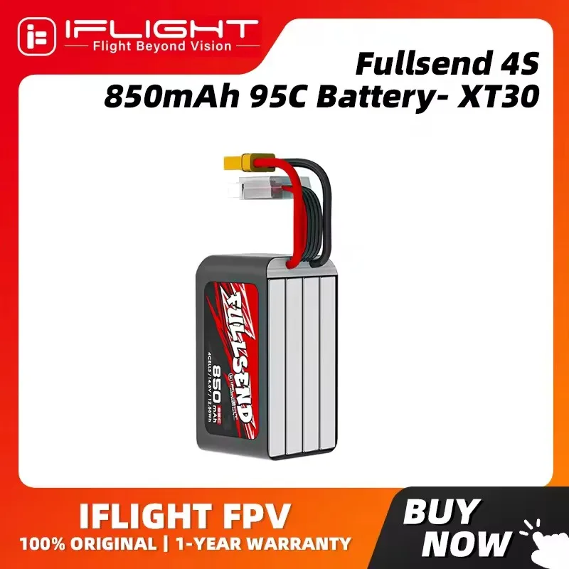 iFlight Fullsend 4S 850mah 95C Lipo Battery 14.8V with XT30 Connector for FPV drone part