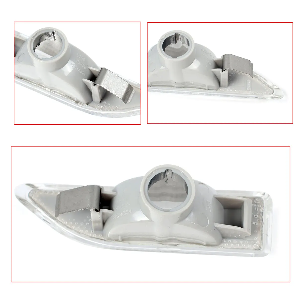 زوج لميني كوبر كونتري مان F60 2017-2021 الجانب ماركر بدوره أضواء المصباح واضح الحاجز القيادة إشارة عاكس الجمعية