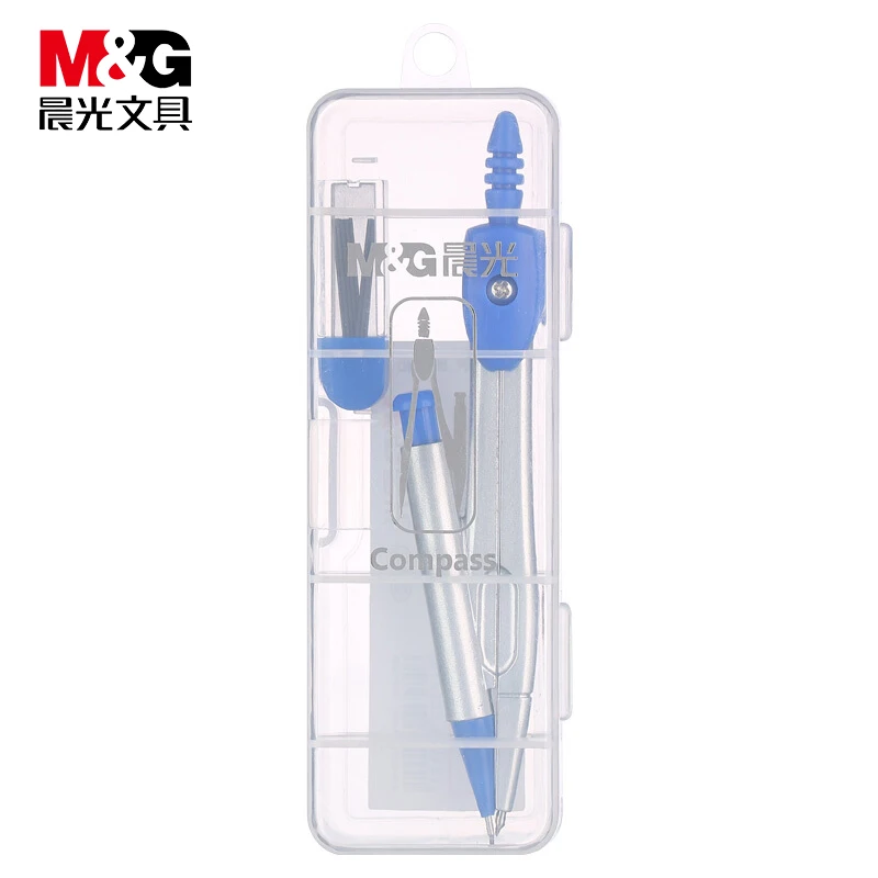 M&G サークルゲージ、鉛充填付き数学描画ツール、学生およびオフィス描画用 pp ケース