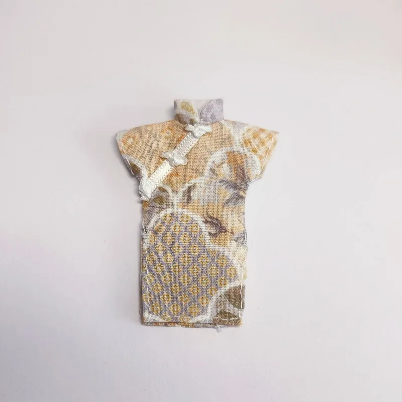 Handgefertigter Stempel für Cheongsam-Kleidung im chinesischen Republikanischen Stil, Modell für Ob11 P9/P10 Actionfiguren-Puppen – Detail 5