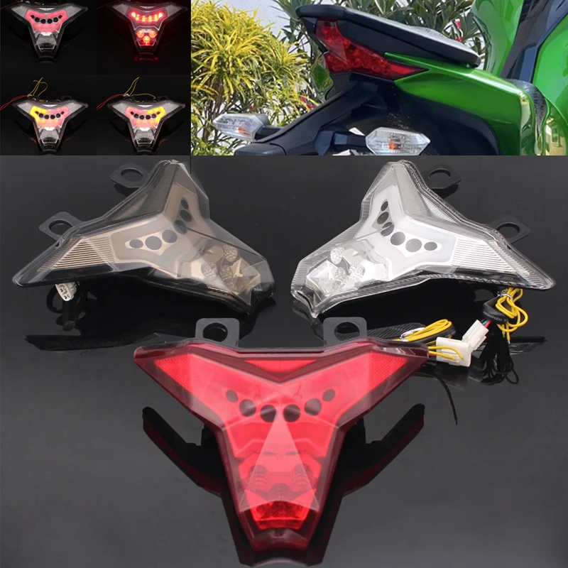 

LED Tail Light For KAWASAKI NINJA ZX-25R ZX25R ZX-10R ZX10R ZX10RR Motorcycle Taillight Integrated Turn signal Brake Light