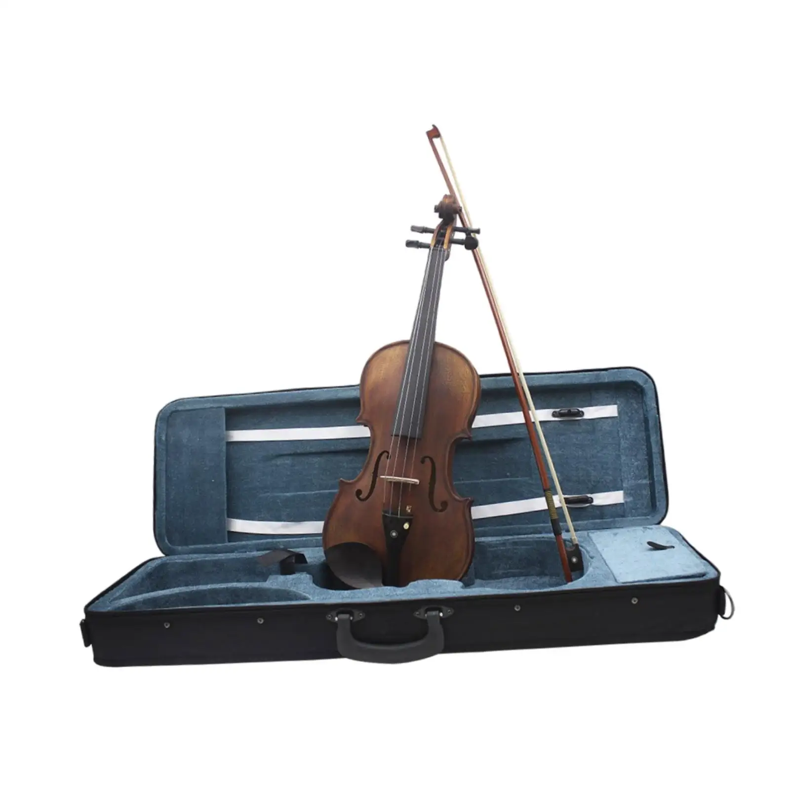 

Full Size Violin Beginner Violin Kits Wood Fiddle Stringed Musical Instruments for Beginner Adults Kids Violin Lover Practice