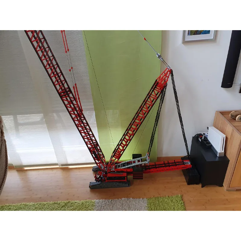 

MOC-141617 City Cargo Heavy Duty Crane Crawler Crane Building Blocks Model 7385 PartsMOC Creative Boys Kids Birthday Toy Gifts