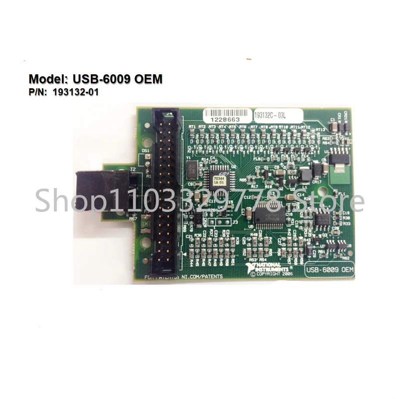 DAQ Board Only,USB-6009, OEM 193132-01, sem gabinete