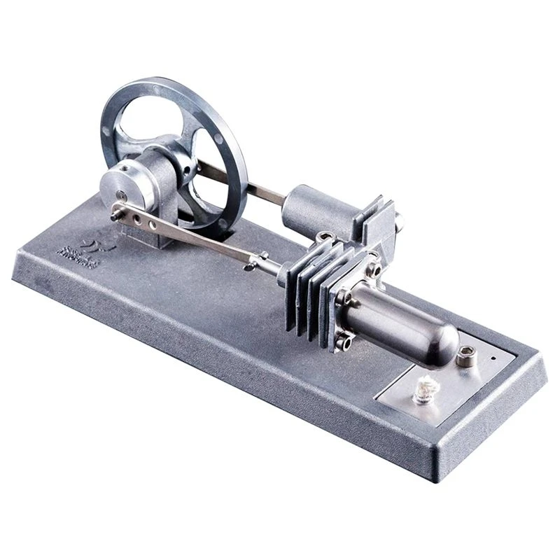 WOWFU-1Set DIY Power Generation LED Light Steam Heat Education Model Scientific Experiment Toys Metal