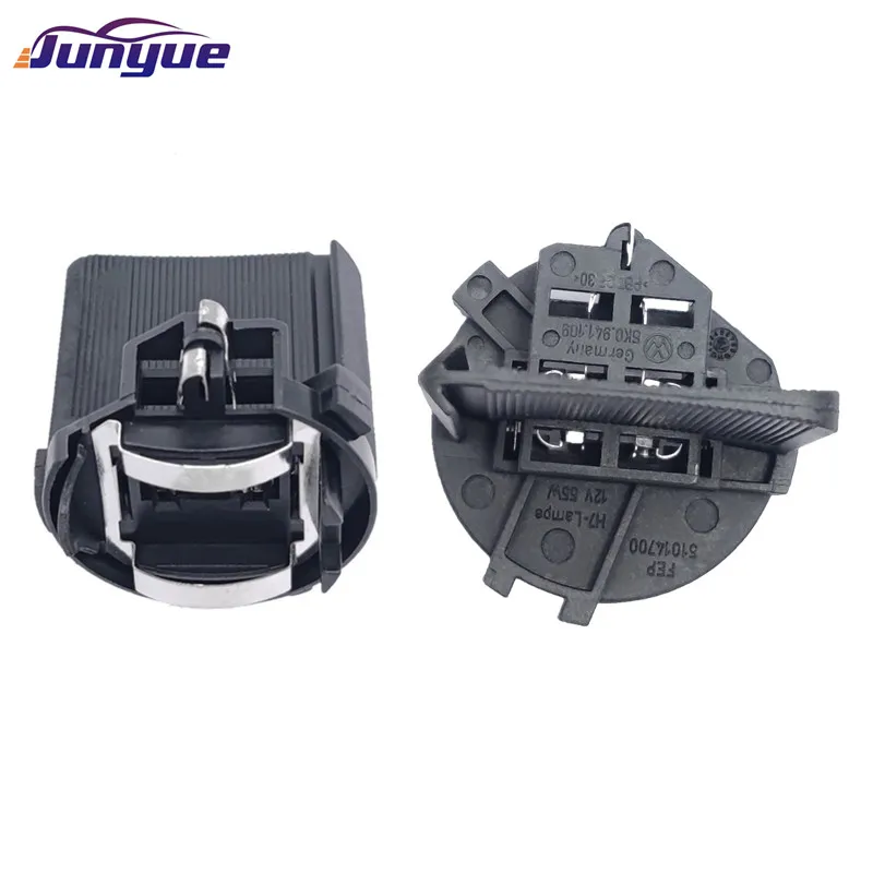 2PC X H7 Halogen Lamp Bracket H7 Headlight Bulb Adapter Holder For VW Golf 6 MK6 7 MK7 Tiguan Touran Sharan Scirocco