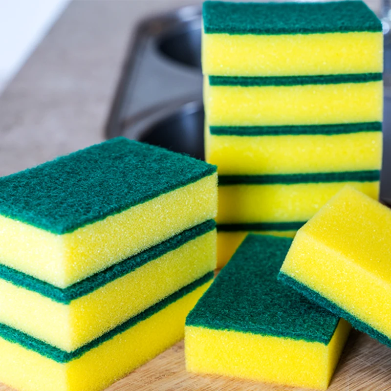 

10/20/30pcs Dishwashing Sponge Kitchen Magic Clean Rub Pot Rust Focal Stains Sponge Removing Nano Emery Cleaning Brush Sponges