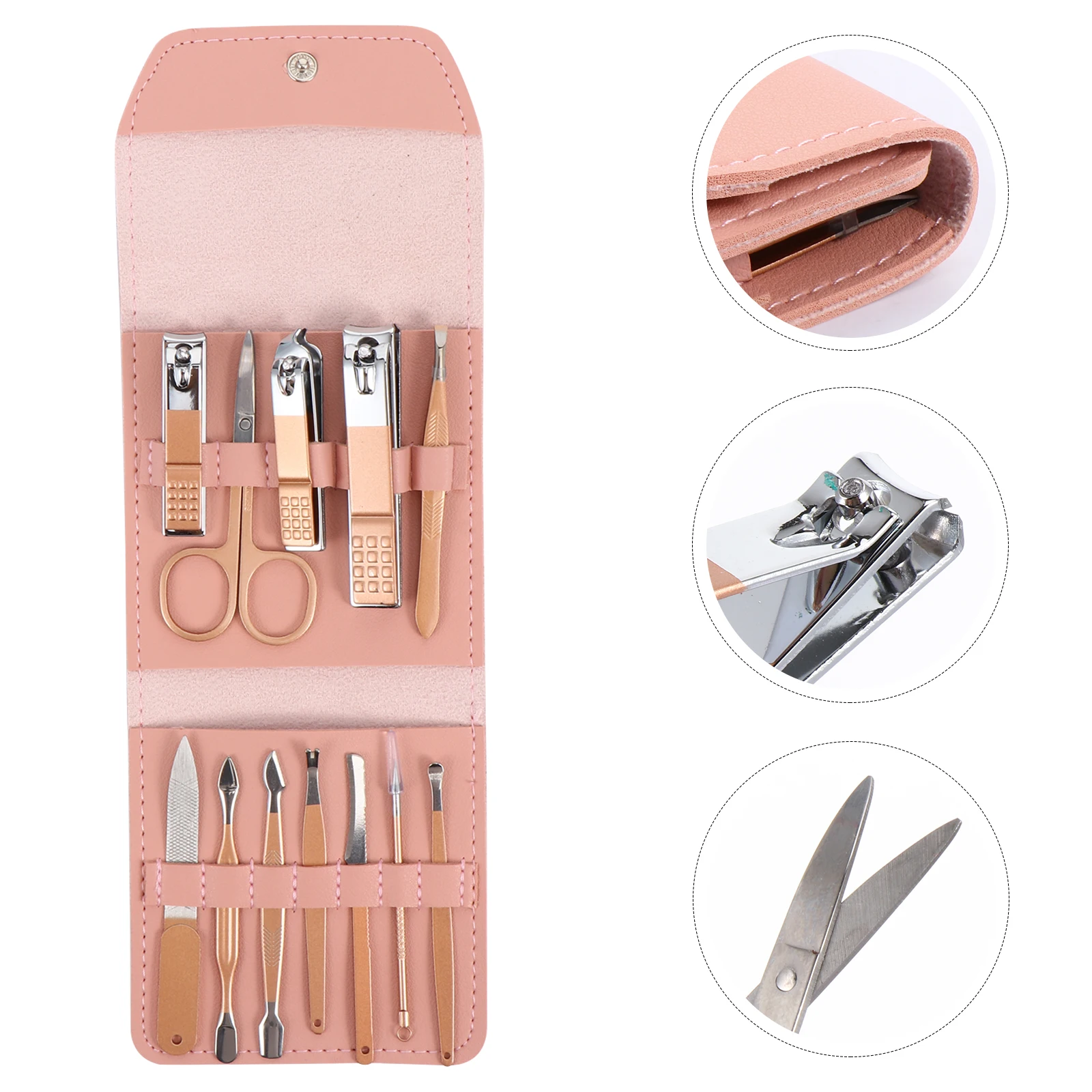 

Nail Clipper Set 1Set Stainless Steel Manicure Kit Comfortable Ergonomic Design Facial Foot Hand Care Gift Nail Care Set