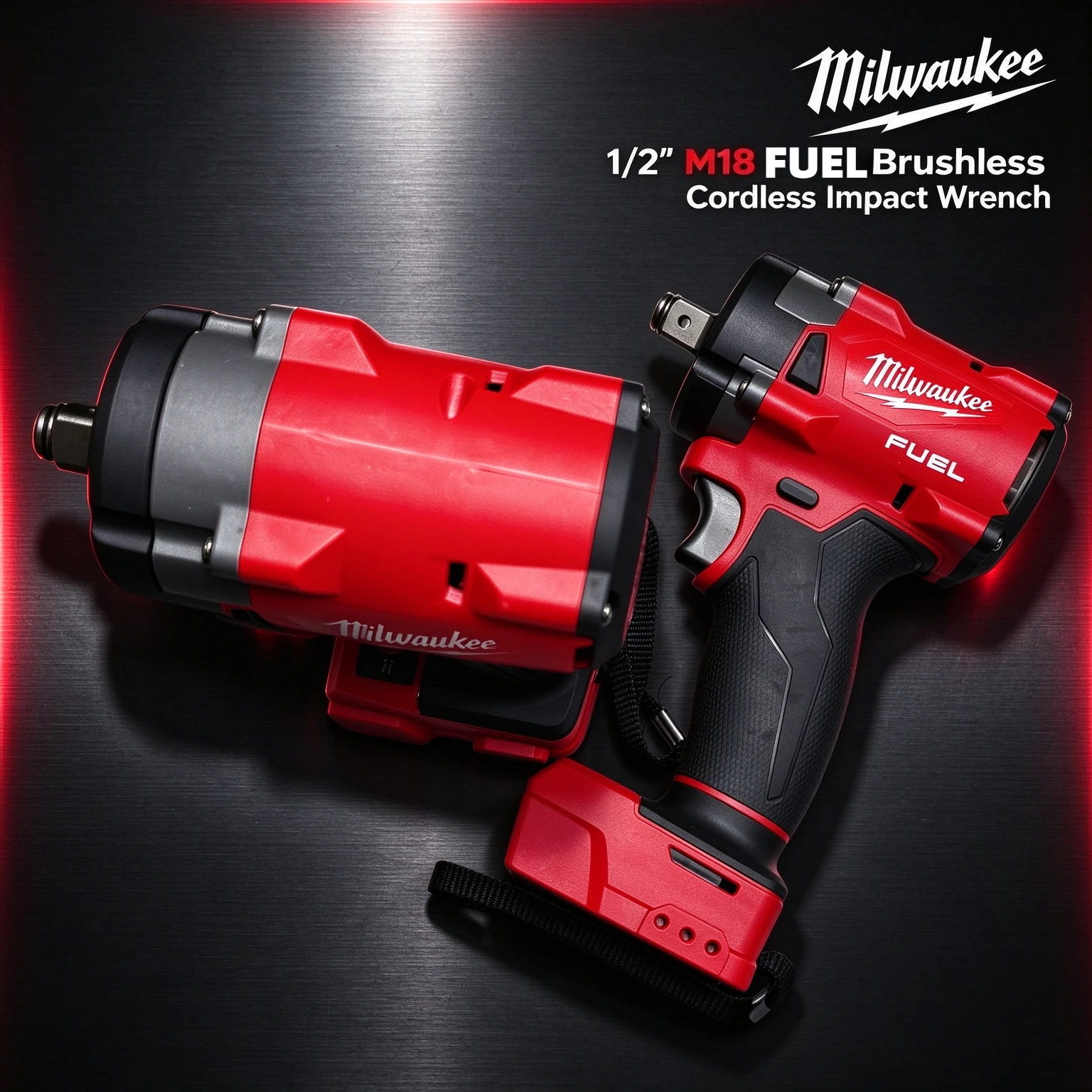 New For Milwaukee M18 1/2' Brushless Cordless Impact Wrench 650N.m 3500RPM with 3 LED Lights Compact Torque Wrench Power Tool