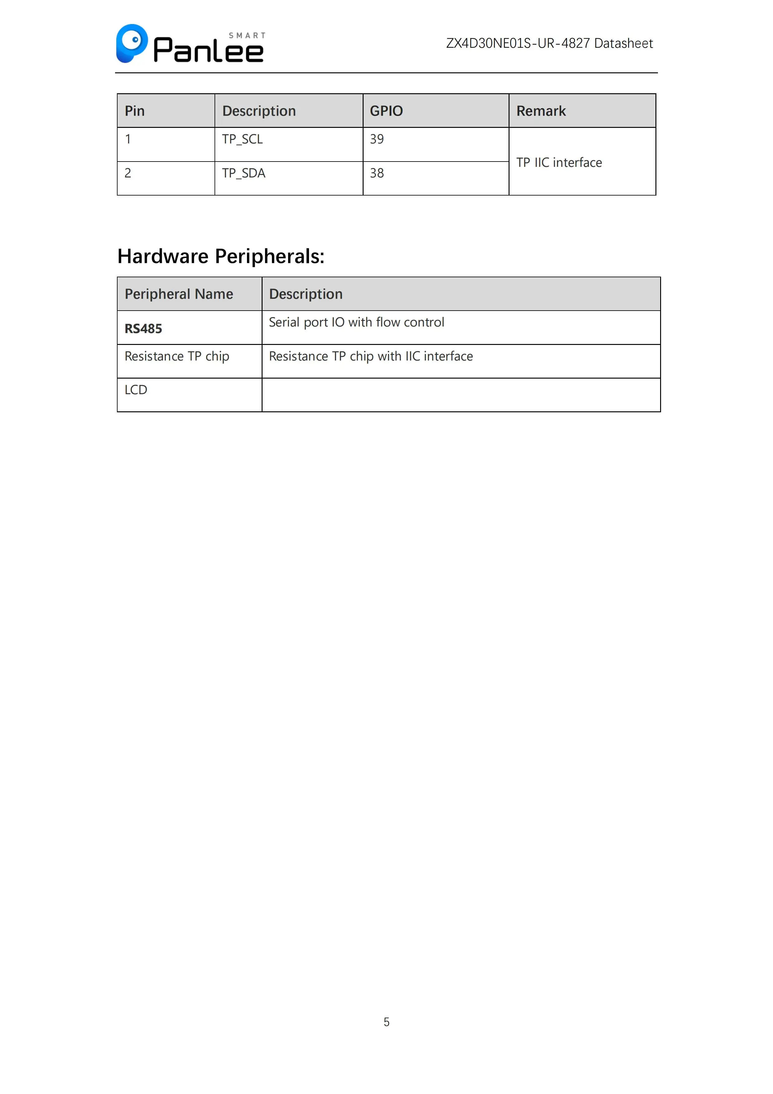 4,3 Zoll serielle Bildschirm ESP32-S3 lösung 480*272 Auflösung WLAN/Bluetooth RS485 – Detail 6