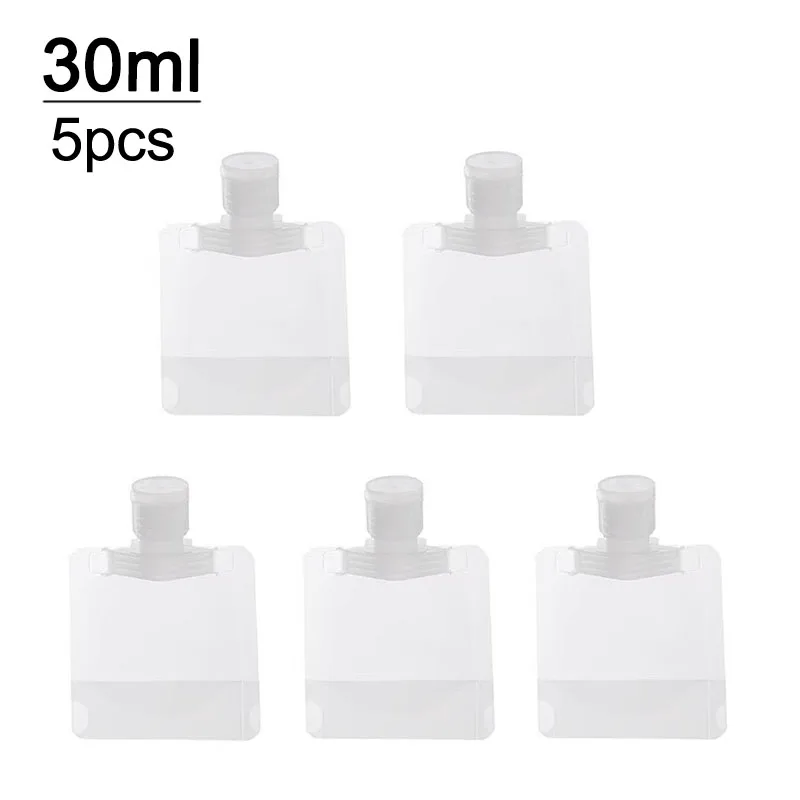 Neue 5 stücke 30 ml/50 ml/100 ml Nachfüllbare Reise Boote Leere Kosmetische Behälter Reise Flaschen Flüssigkeit kosmetische Lagerung Beutel FZP02