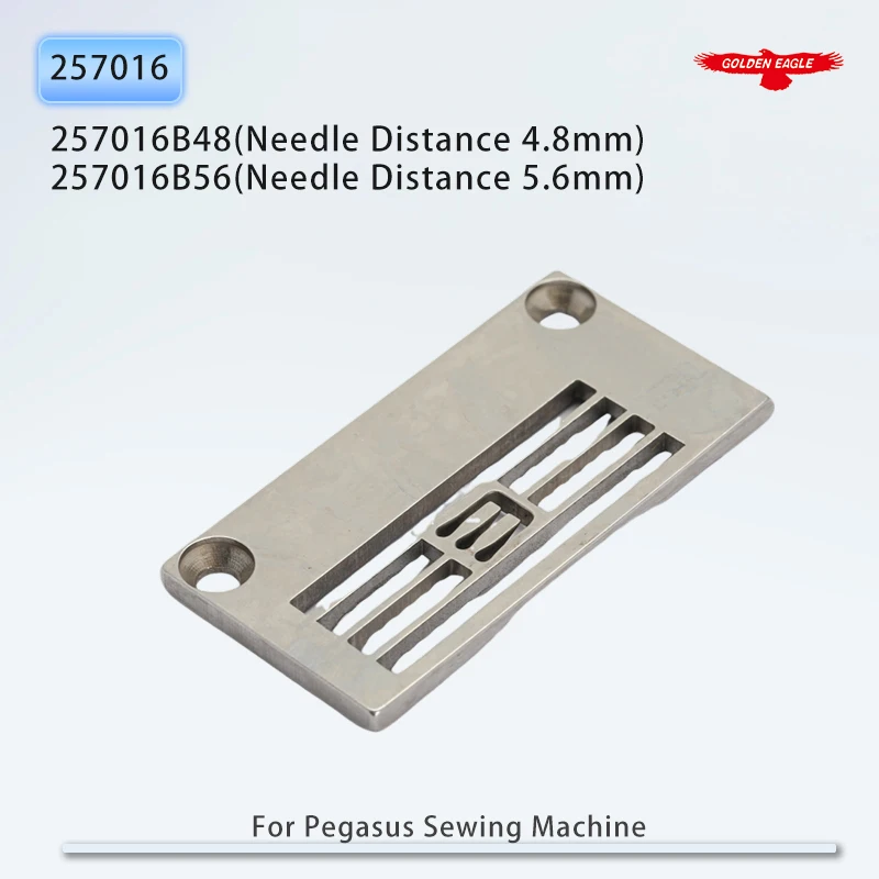 257016B48 / 257016B56 Throat Plate Fit Pegasus W562/W644 Industrial Interlock (Flatlock) Sewing Machine Needle Plate