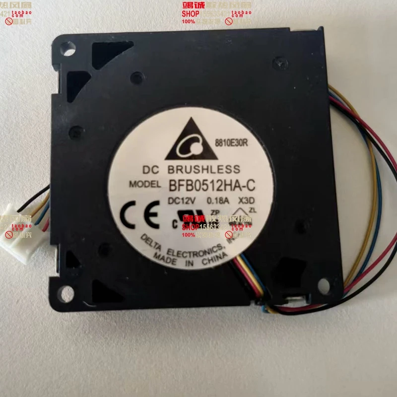 Delta BFB0512HA-C X3D DC 12V 0.18A 50x50x10mm 4-Wire Server Cooling Fan