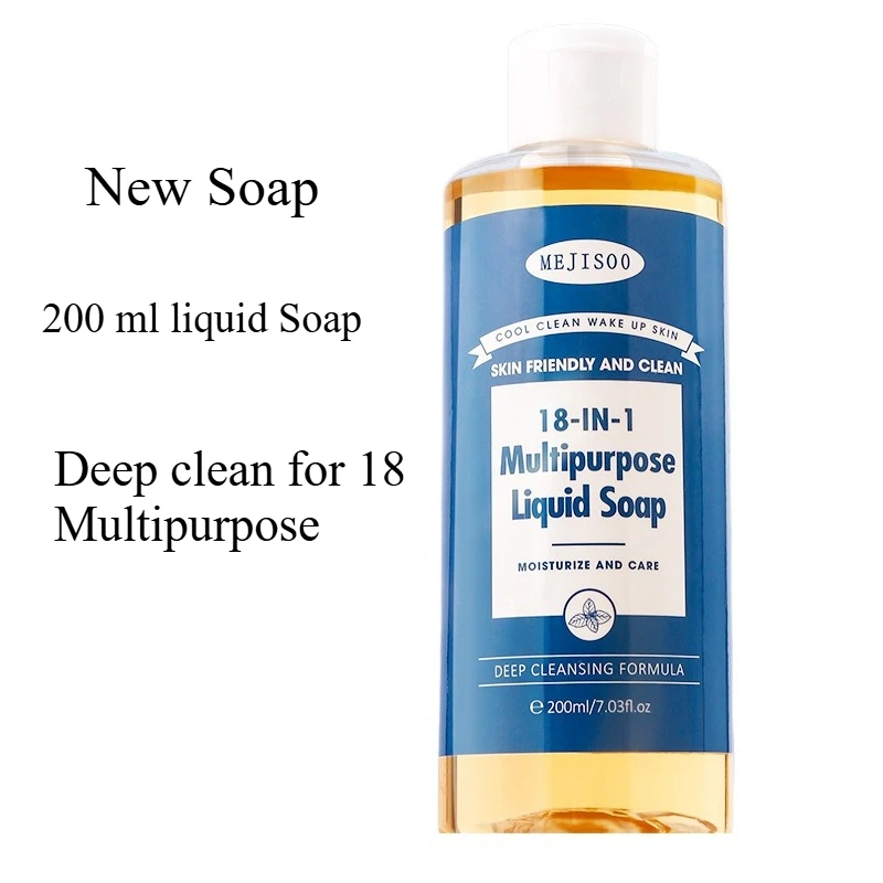 

New Liquid Soap 200ml Much Foam Cleaning Care with 18-in-1 Multipurpose for Your Hair, Clothes and Other Dirty Things