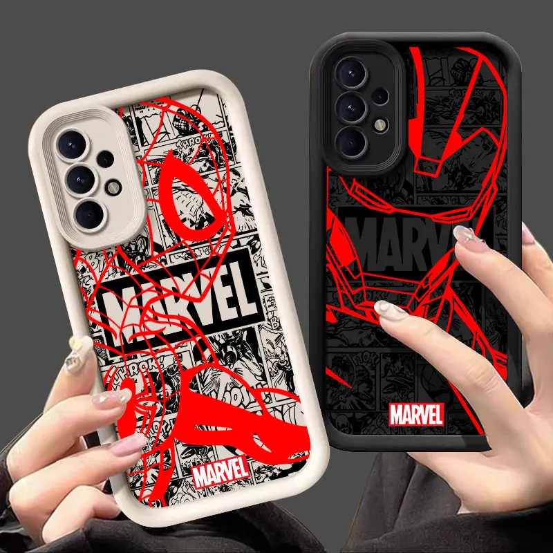 Marvel Comics Spiderman Case For Samsung Galaxy A55 5G A54 A35 A53 A52 A34 A12 A13 A14 A15 A16 A21S A25 A33 Silicone Phone Cover