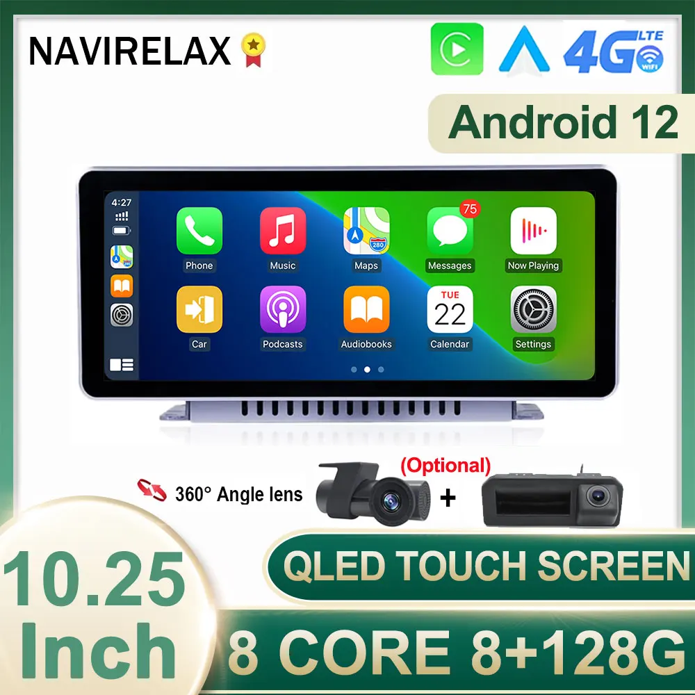 

Автомобильный радиоприемник 8 ядер Android 12 для Audi A4 A4L B9 A5 2017 2018 2019 WIFI 4G навигация GPS IPS сенсорный автомобильный мультимедийный стерео Carplay