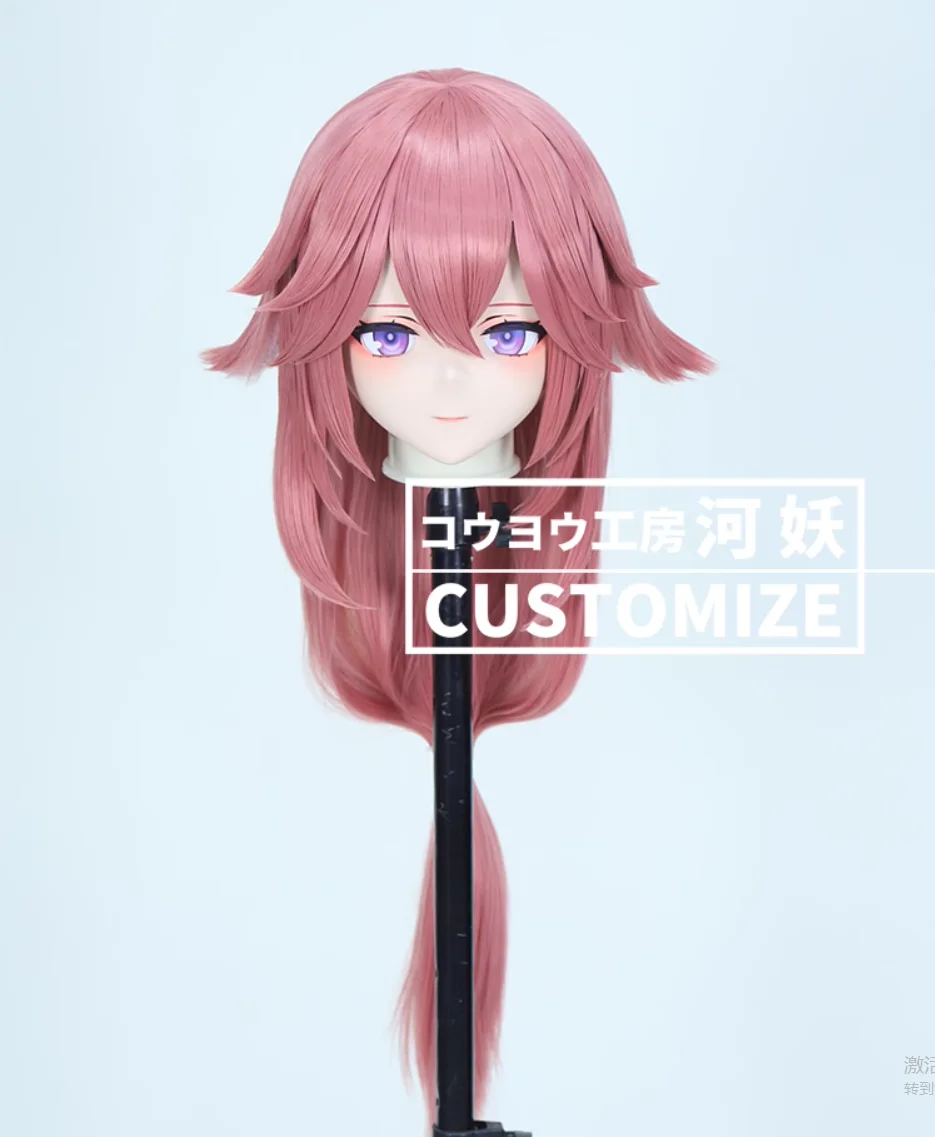 

C-10137 на заказ, полная голова, смола, мультяшный косплей, японский персонаж, аниме, ролевая игра, трансвестит, маска кигуруми с задней оболочкой