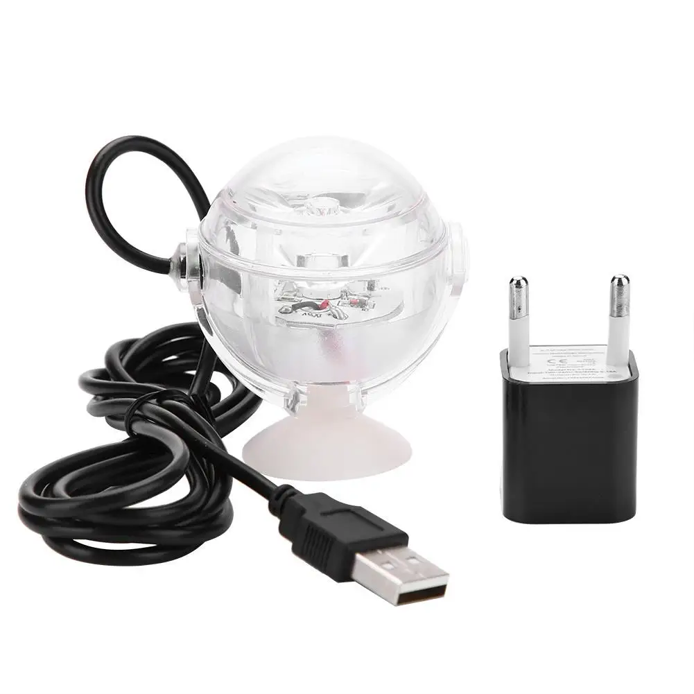 Color-Changing Waterproof Mini LED Spotlights for Aquarium - Submersible Fish Tank Light, AC 100-240V EU Plug