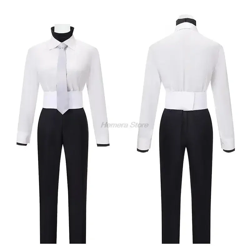 Anime Uniform Bungou Stray Dogs 4th Season Sigma Cosplay Costume Suit With Tie Halloween Christmas Party Outfit For Men Women