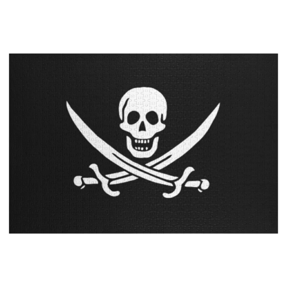 

“CALICO JACK” RACKHAM PIRATE FLAG Jigsaw Puzzle Wood Photo Personalized Personalized Gift Ideas Wood Name Puzzle