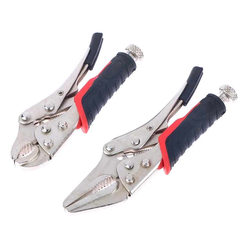 4 Inch 5 Inch Curved Jaw Locking Pliers Mini Locking Pliers For DIY Hand Repair Tools Quick Fixing Clamping Pliers