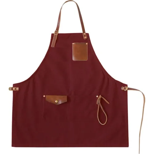 Medusa Forma Bib Apron Chef Barista Cook Barber Tattoo Waiter Claret Apron